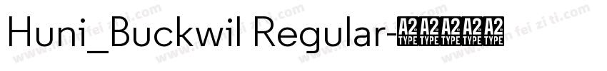 Huni_Buckwil Regular字体转换